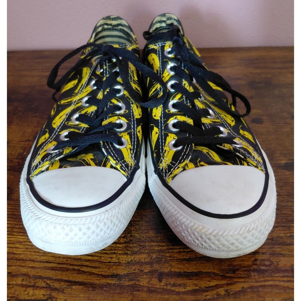 Converse x Andy Warhol Banana Print Low Top Sneakers Size W8/M6 RARE - Picture 2 of 12